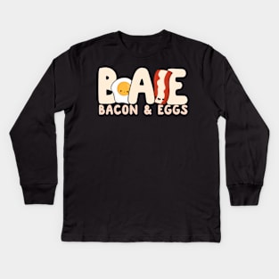 BAE Bacon And Egg Kids Long Sleeve T-Shirt